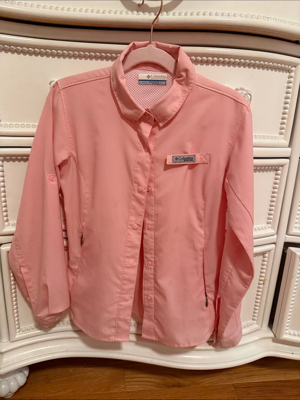 Columbia Light Pink Long-Sleeve Sun Shirt
